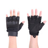 

Kaisheng KANSOON outdoor riding breathable gloves tactical gloves half finger anti-skid wear-resistant O Note C section special police SWAT version RE51 black XL