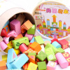 

Wood play family building blocks fight toys 100pcs gorgeous building blocks BH3102