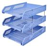 

(Comix) B2060 thick reinforcement three-tier file disk / file basket / file box blue office stationery