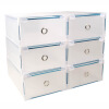 

Jingdong supermarket] thick green thick drawer-type transparent storage shoe box metal package female models 6 loaded