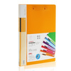 

Deli) 5375 beautiful color series folder 8 inch long clip + board clip orange single loaded
