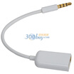 

Loctek I-CB09 iphone4iPod one-two audio cable white for iphone iPod phone recorder