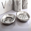 

Jingdong Supermarket Ou Runzhe soap box stainless steel creative paragraph cute drain water soap rack 3 3 installed