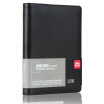 

Effective deli 33052 classic black agate series business 6 hole live leather skin notebook 25K 100 pages black