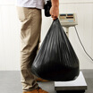 

Ou Runzhe garbage bag 70L trash with a disposable point off the flat mouth cleaning bag black thick large installed 100 only installed