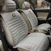 

Love totem car seat cushion seat cushion four seasons universal fabric cushion seat cushion Chunhua autumn real light gray