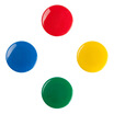 

COMIX 4 installed color magnetic particles white board magnetic buckle 40mm office stationery B2384