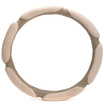 

Che Zhi Wen Suede Series Car Steering Wheel Cover Beige