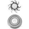 

POVOS PQ0097C foil&cutter shaver accessory