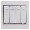 

Simon Electric simon S51042BY four open dual control 58 series 86 with fluorescent key switch socket elegant white