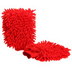 

Car kiss multi-purpose gloves chenille coral car wash car gloves red 2