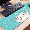 Ling charm mouse pad animation computer keyboard notebook office game lock large mouse pad 800300 stars claw dog cat mouse pad