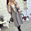 Oloey Womens Overcoat 2018 Autumn Wear Suit With Plaid Knitted Cardigan Longslim One Piece Sweater Coat oloey kopen in de aanbieding Oloey Womens Overcoat 2018 Autumn Wear Suit With Plaid Knitted Cardigan Longslim One Piece Sweater Coat oloey kopen in de aanbieding