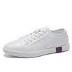 Zapatos coreanos de la moda del otoño zapatos salvajes del blanco del temperamento de los zapatos negros de la juventud de los hombres zapatos casuales planos de la manera de los hombres