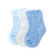 Cotton Age PurCotton Spring&summer infant stars thin jacquard socks 95cm blue semi-bleach light blue 3 pairs bag
