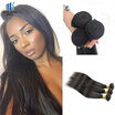 Kisshair Cheap Price Silky Straight Indian Human Hair Weft 3 Pieces Lot Temple Bundles kisshair kopen in de aanbieding