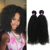 Abalance 4Pc Malaysian Curly Human Hair Extensions 100Gpcs Natural Black Weave Virigin Kinky abalance kopen in de aanbieding