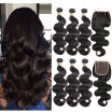 Morichy Brazilian Body Wave 3 Bundles With 3 Part Lace Closure 7A Unprocessed Virgin Human Hair Weave morichy kopen in de aanbieding Morichy Brazilian Body Wave 3 Bundles With 3 Part Lace Closure 7A Unprocessed Virgin Human Hair Weave morichy kopen in de aanbieding