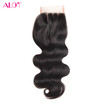 Alot Brazilian Body Wave Virgin Hair 100 Lace Closure 44 Human Cheap Freemiddlethree Part Natural Color huismerk kopen in de aanbieding