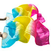 Yi Na Sheng Wu New Arrivals Stage Performance Dance Fans 100 Silk Veils Colored 180Cm Women Belly Fan 2Pcs Turquoiseyellowrose yi na sheng wu kopen in de aanbieding Yi Na Sheng Wu New Arrivals Stage Performance Dance Fans 100 Silk Veils Colored 180Cm Women Belly Fan 2Pcs Turquoiseyellowrose yi na sheng wu kopen in de aanbieding
