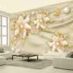 Custom 3D Photo Wallpaper Luxury Gold Jewelry Flowers Sala de estar Dormitorio Telón de fondo de la pared Pintura decorativa Wallpaper Home Decor