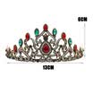 2017 New Turkey Tiaras Hair Stick Gift Retro Simple Handmade Women Beauty Queen Antique gold Color Crown Wedding Hair Jewelry