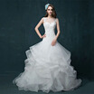 Circelee Lace Hollow Out Bridal Gowns Organza Wedding Dress White Mermaid circelee kopen in de aanbieding