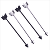 3PCS men&women stainless steel rod puncture three-dimensional leaf tip cone ear piercing piercing ear stud clavicle earrings n