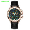 Sandn Sanda Luxury Leather Quartz Watch Women Clock Female Ladies Dress Wristwatch sandn kopen in de aanbieding