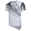 Canghpgin Men Cotton Casual T Shirt Short Sleeve Printed Pullover Tops canghpgin kopen in de aanbieding