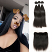 Dream Diana 8A Ear To Lace Frontal Closure With Bundles Brazilian Straight Virgin Hair Human dream diana kopen in de aanbieding Dream Diana 8A Ear To Lace Frontal Closure With Bundles Brazilian Straight Virgin Hair Human dream diana kopen in de aanbieding