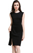 Buenos Ninos Womens Sleeveless Crewneck Midi Dress With Slit buenos ninos kopen in de aanbieding
