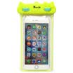Four thousand kilometers of luminous phone waterproof bag diving sets can touch screen to increase the sealed universal travel underwater can take pictures with lanyard fluorescent green SW4002