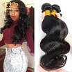 Top 7A Malaysian Virgin Hair Body Wave 3 Bundles Weave Human Extensions huismerk kopen in de aanbieding