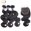 Jsdshine Malaysian Body Wave Bundles With Closure 100 Human Hair 3 Lace Natural Color Non Remy Weft jsdshine kopen in de aanbieding Jsdshine Malaysian Body Wave Bundles With Closure 100 Human Hair 3 Lace Natural Color Non Remy Weft jsdshine kopen in de aanbieding
