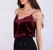 Canis Women Ladies V Neck Slim Sleeveless Lace Velvet Vest Top Tank Blouse Camisole canis kopen in de aanbieding
