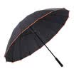 Ariel IDREAMY mens business umbrella 16 bone long handle windproof outdoor umbrella 32304 orange reflective strip