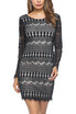 Babyonlinedress Lace Insert Dress O Neck Long Sleeve Women Casual Homecoming babyonlinedress kopen in de aanbieding