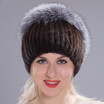 Furart Winter Womens Hat Real Mink Fur Fox Plated Caps Woman Russian New furart kopen in de aanbieding
