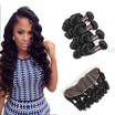 Ishow Hair 4 Bundles Brazilian Loose Wave With Closure Baby Human Ear To Lace Frontal ishow kopen in de aanbieding