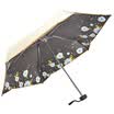 Paradise umbrella full blackout impact cloth black rubber silk screen embroidered edge five fold pocket umbrella umbrella sun umbrella milk yellow 50061DLCJ