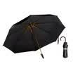 Obolts sun umbrella female vinyl anti-UV umbrella sunscreen folding umbrella creative umbrella curved handle umbrella small bee umbrella dual-use three-fold umbrella classic black