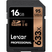 Lexar UHS-I U1 SD 16GB storage card