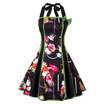 Gbtiger Vintage Halter Backless Floral Print Pin Up Dress gbtiger kopen in de aanbieding