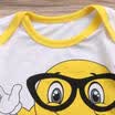 USStock Newborn Baby Boy Tops Long Sleeve RomperPants 3pcs Outfits Clothes 0-24