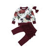 Meihuid Toddler Newborn Baby Girl Flower Tops Ruffle Pants Leggings 3Pcs Outfits Clothes meihuid kopen in de aanbieding Meihuid Toddler Newborn Baby Girl Flower Tops Ruffle Pants Leggings 3Pcs Outfits Clothes meihuid kopen in de aanbieding