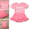 Linda princesa bebés niñas mameluco mono ropa traje de sol Oufits 0-18M