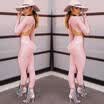 Women Yoga Fitness Running Gym Stretch Sports High Waist Leggings Pants Trousers