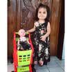Kids Baby Girls Flower Sleeveless Romper Jumpsuit Harem Pants Clothes Outfits