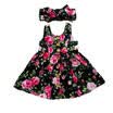 Vestidos florales de la princesa del vestido floral del verano de los niños de los bebés del niño del niño 0-4Y